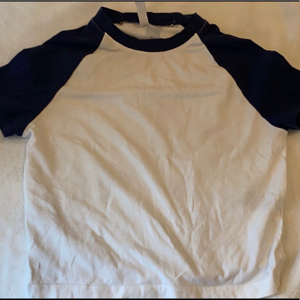 H&M Navy Blue/White Shirt
